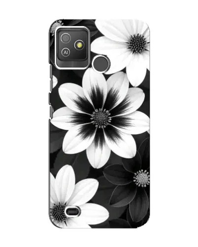 Чехол для TECNO Pop 5 GO с картинкой «Монохромные астры» Чехол для TECNO Pop 5 GO с картинкой «Монохромные астры»