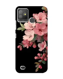 Чехол для TECNO Pop 5 GO с картинкой «Розовая ветка сакуры»
