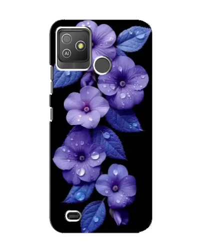 Чехол для TECNO Pop 5 GO с картинкой «Фиолетовые цветы с росою» Чехол для TECNO Pop 5 GO с картинкой «Фиолетовые цветы с росою»