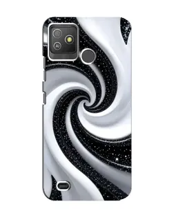 Чехол для TECNO Pop 5 GO с картинкой «Черно-белая спираль» Чехол для TECNO Pop 5 GO с картинкой «Черно-белая спираль»
