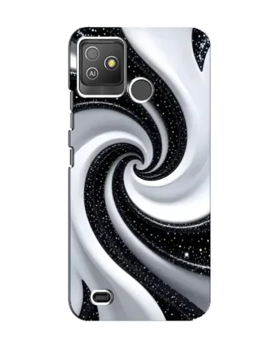 Чехол для TECNO Pop 5 GO с картинкой «Черно-белая спираль» Чехол для TECNO Pop 5 GO с картинкой «Черно-белая спираль»