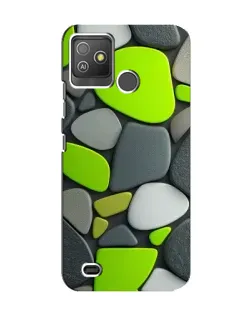 Чехол для TECNO Pop 5 GO с картинкой «Яркая неоновая галька»