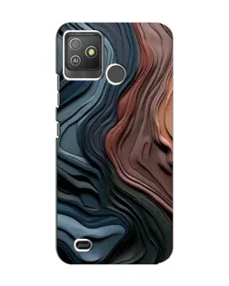 Чехол для TECNO Pop 5 GO с картинкой «Цветные волны каньона»