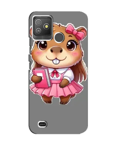 Чехол для TECNO Pop 5 GO с картинкой «Девочка капибара» Чехол для TECNO Pop 5 GO с картинкой «Девочка капибара»