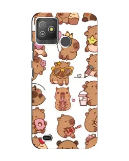 Чехол для TECNO Pop 5 GO с картинкой «Стикерпак с капибарами» Чехол для TECNO Pop 5 GO с картинкой «Стикерпак с капибарами»