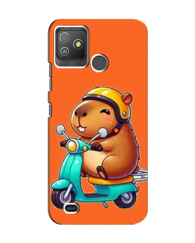 Чехол для TECNO Pop 5 GO с картинкой «Капибара на скутере» Чехол для TECNO Pop 5 GO с картинкой «Капибара на скутере»