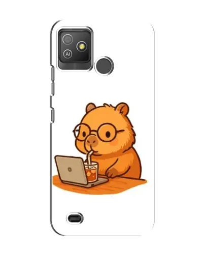 Чехол для TECNO Pop 5 GO с картинкой «Капибара с ноутбуком» Чехол для TECNO Pop 5 GO с картинкой «Капибара с ноутбуком»