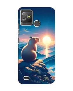 Чехол для TECNO Pop 5 GO с картинкой «Закат солнца с капибарой» Чехол для TECNO Pop 5 GO с картинкой «Закат солнца с капибарой»
