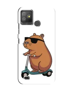 Чехол для TECNO Pop 5 GO с картинкой «Капибара на самокате» Чехол для TECNO Pop 5 GO с картинкой «Капибара на самокате»