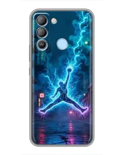 Чохол для TECNO Pop 5 LTE з картинкою «Jordan Gold Jumpman»