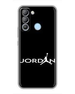 Чохол для TECNO Pop 5 LTE з картинкою «Jordan White Logo»