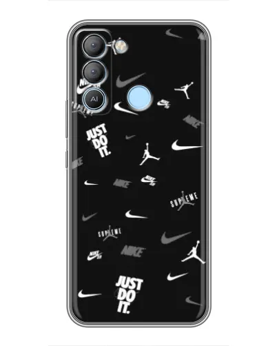 Чохол для TECNO Pop 5 LTE з картинкою «Nike Black Pattern» Чохол для TECNO Pop 5 LTE з картинкою «Nike Black Pattern»