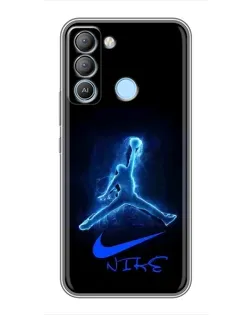 Чохол для TECNO Pop 5 LTE з картинкою «Jordan Neon Blue»