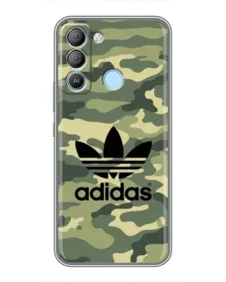 Чохол для TECNO Pop 5 LTE з картинкою «Мілітарі стиль Adidas»