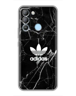 Чохол для TECNO Pop 5 LTE з картинкою «Білий мармур Adidas»