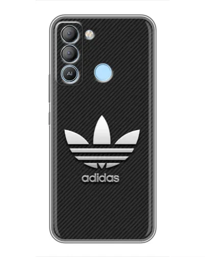 Чохол для TECNO Pop 5 LTE з картинкою «Adidas Карбонова текстура» Чохол для TECNO Pop 5 LTE з картинкою «Adidas Карбонова текстура»