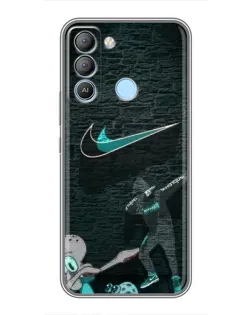 Чохол для TECNO Pop 5 LTE з картинкою «Спортивний арт Nike»