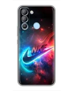 Чохол для TECNO Pop 5 LTE з картинкою «Вогняний логотип Nike»