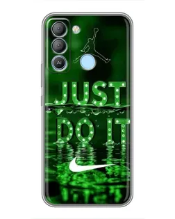Чохол для TECNO Pop 5 LTE з картинкою «Зелений неоновий Nike»