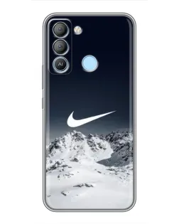 Чохол для TECNO Pop 5 LTE з картинкою «Nike — зимові гори»