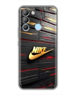 Чохол для TECNO Pop 5 LTE з картинкою «Золотий Nike на металі»