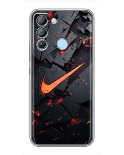 Чохол для TECNO Pop 5 LTE з картинкою «Nike — ефект розломів»