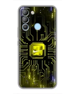 Чохол для TECNO Pop 5 LTE з картинкою «Nike — золота іскра»
