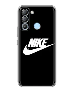 Чехол для TECNO Pop 5 LTE с картинкой «Мазки краски Nike»