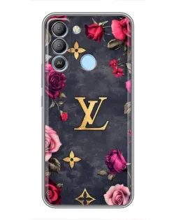 Чохол для TECNO Pop 5 LTE з картинкою «Квітковий Louis Vuitton»