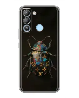 Чохол для TECNO Pop 5 LTE з картинкою «LV — мармуровий принт»