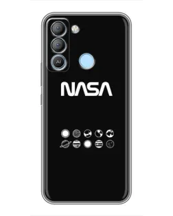 Чохол для TECNO Pop 5 LTE з картинкою «NASA — технічний принт»