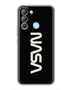 Чохол для TECNO Pop 5 LTE з картинкою «NASA — вертикальний логотип»