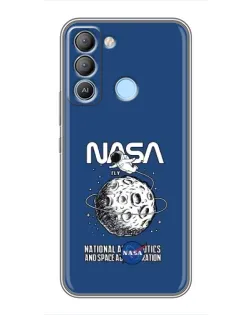 Чохол для TECNO Pop 5 LTE з картинкою «NASA — місячна місія»
