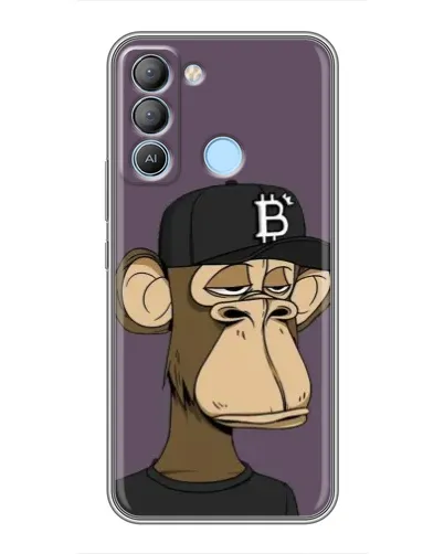 Чохол для TECNO Pop 5 LTE з картинкою «Bored Ape в кепці» Чохол для TECNO Pop 5 LTE з картинкою «Bored Ape в кепці»