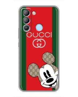 Чохол для TECNO Pop 5 LTE з картинкою «Gucci — смуги та Міккі»