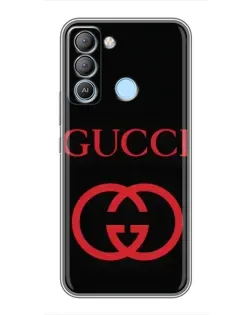 Чохол для TECNO Pop 5 LTE з картинкою «Gucci — червоний логотип»
