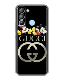 Чохол для TECNO Pop 5 LTE з картинкою «Gucci — герої Disney»