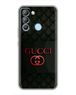 Чохол для TECNO Pop 5 LTE з картинкою «Gucci — стьобаний чорний»