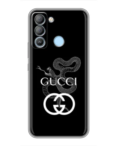 Чохол для TECNO Pop 5 LTE з картинкою «Gucci — срібна змія» Чохол для TECNO Pop 5 LTE з картинкою «Gucci — срібна змія»