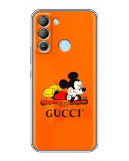 Чохол для TECNO Pop 5 LTE з картинкою «Міккі Маус Gucci — помаранч»