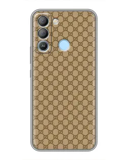 Чехол для TECNO Pop 5 LTE с картинкой «Gucci — классический беж»