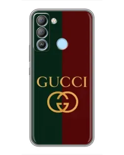 Чехол для TECNO Pop 5 LTE с картинкой «Gucci — темно-зеленый градиент»
