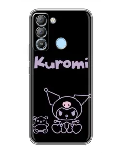 Чохол для TECNO Pop 5 LTE з картинкою «Kuromi — чорний мінімалізм» Чохол для TECNO Pop 5 LTE з картинкою «Kuromi — чорний мінімалізм»