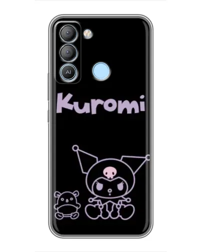 Чохол для TECNO Pop 5 LTE з картинкою «Kuromi — чорний мінімалізм» Чохол для TECNO Pop 5 LTE з картинкою «Kuromi — чорний мінімалізм»