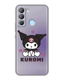 Чохол для TECNO Pop 5 LTE з картинкою «Kuromi — фіолетовий арт»