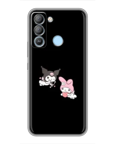 Чохол для TECNO Pop 5 LTE з картинкою «My Melody та Kuromi» Чохол для TECNO Pop 5 LTE з картинкою «My Melody та Kuromi»