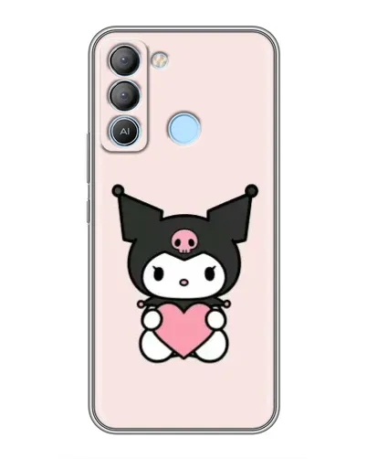 Чохол для TECNO Pop 5 LTE з картинкою «Kuromi та серце» Чохол для TECNO Pop 5 LTE з картинкою «Kuromi та серце»