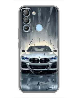 Чохол для TECNO Pop 5 LTE з картинкою «BMW у світлі фар»