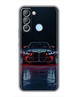 Чохол для TECNO Pop 5 LTE з картинкою «BMW на мокрій дорозі»