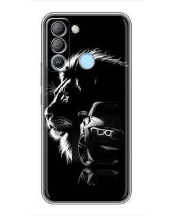 Чохол для TECNO Pop 5 LTE з картинкою «BMW та лев»